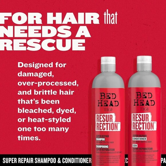 Bed Head by TIGI Resurrection Hair Repair Shampoo and Conditioner Set 25.36 oz - Picture 4 of 14